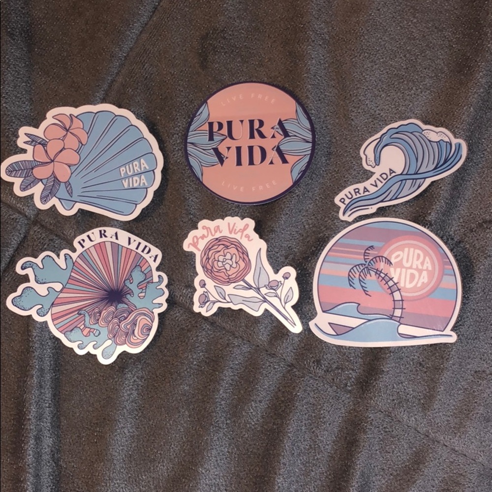 Pura Vida sticker bundle